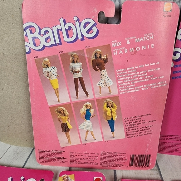 Vintage 80s Barbie Clothing Deadstock Set of 4 Packages 1 Flair Ski Outfit - Picture 7 of 16